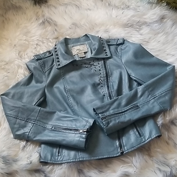 Blue Biker Jacket - Picture 6 of 13